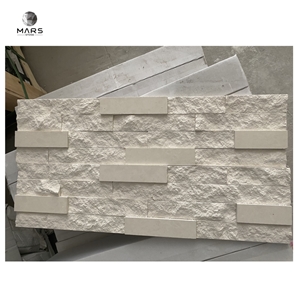 Natural Stone White Limestone Veneer Wall Cladding Pane