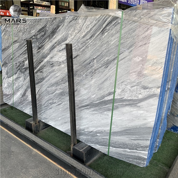 New Special Veins London Grey Marble Stone Mirror Type Slabs