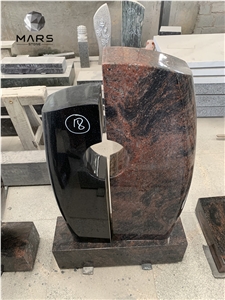 Olive Green Beautiful Tombstone Designs Granite Polished