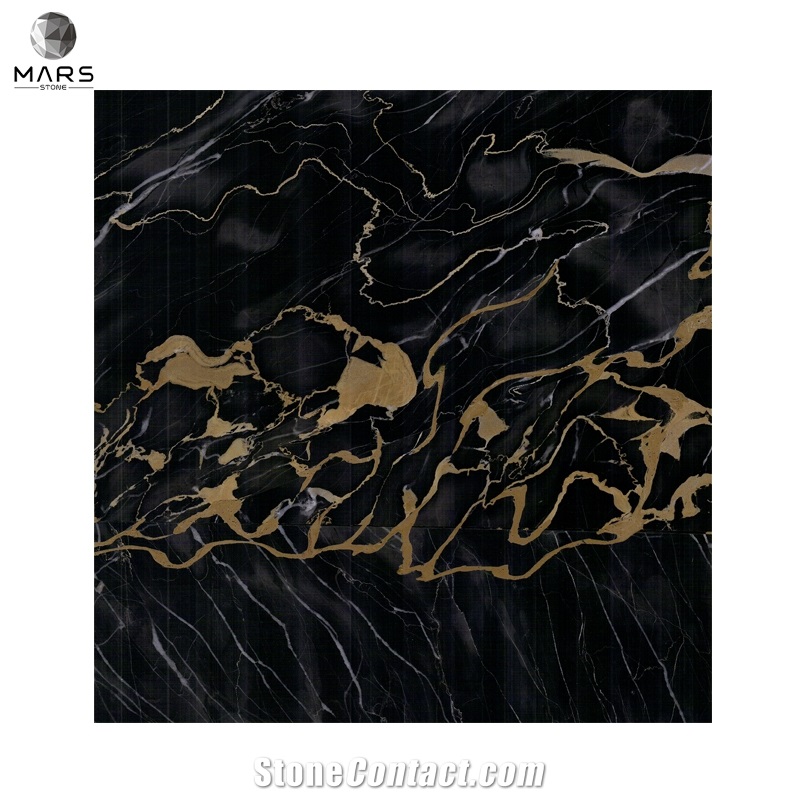 Popular Design Black Marble Nero Marble Slab For Interior