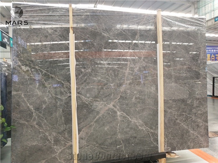 Popular Grey Marble Polished Slabs For Interior Flooring