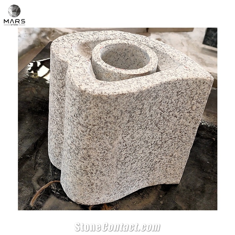 Superb Quality Funeraire Granite Flower Vases For Cemetery