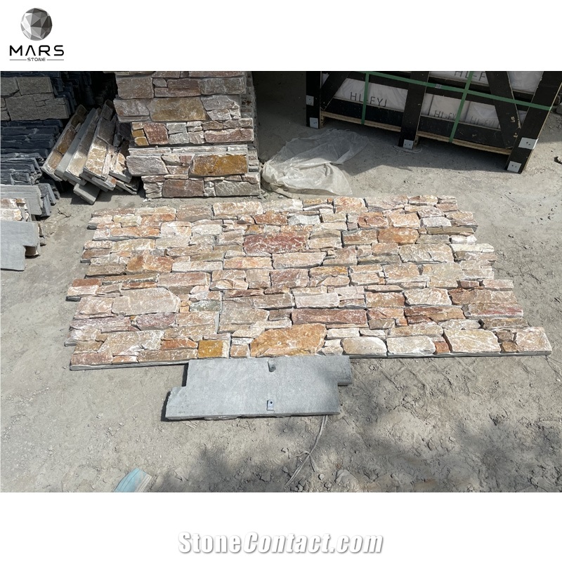 Veneer Wall Cladding Hook Cement Back Slate Culture Stone
