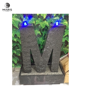 Water Fountain Stone Granite Water Fountain WithLetterDesign