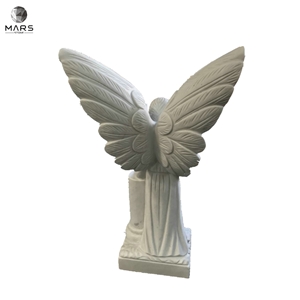 White Angel Marble Status Stone Tombstone Designs For Sale