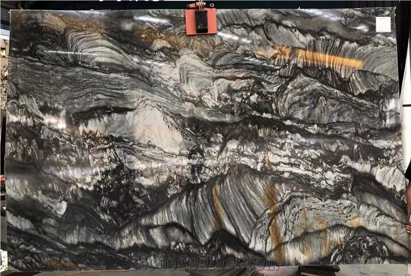Brazil Black Tempest Quartzite Slab