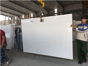 Crystal White First Quality Marble Polished Slab - Grade A