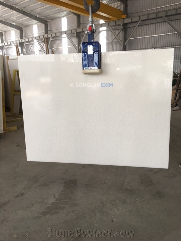 Crystal White First Quality Marble Polished Slabs - Grade A