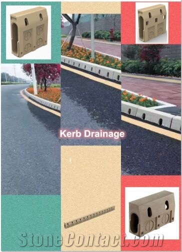 Road Kerb Curb Stone and Kerb Drainage kerbstone
