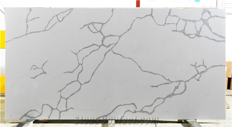 Calacatta Cuarzo Marble Look Solid Surface Quartz Slabs
