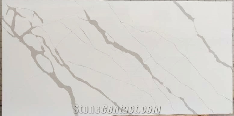 Calacatta Elegante quartz stone slab- Artificial stone