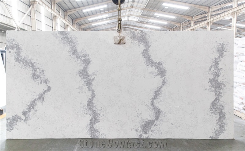 Calacatta Quartz Stone White Countertops White quartz slabs