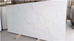 calacatta white quartz interior decoration material  