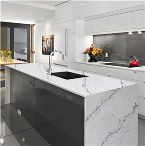 engineered marble man made stone quartz kitchen worktop