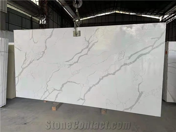 interior decoration material calacatta quartz stone
