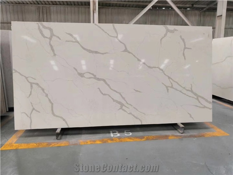 Malaysia Quartz Stone Kitchen Counter Top Stone Slab