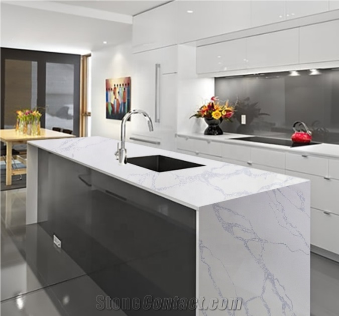 Modern kitchen island supplies quartz stone countertops