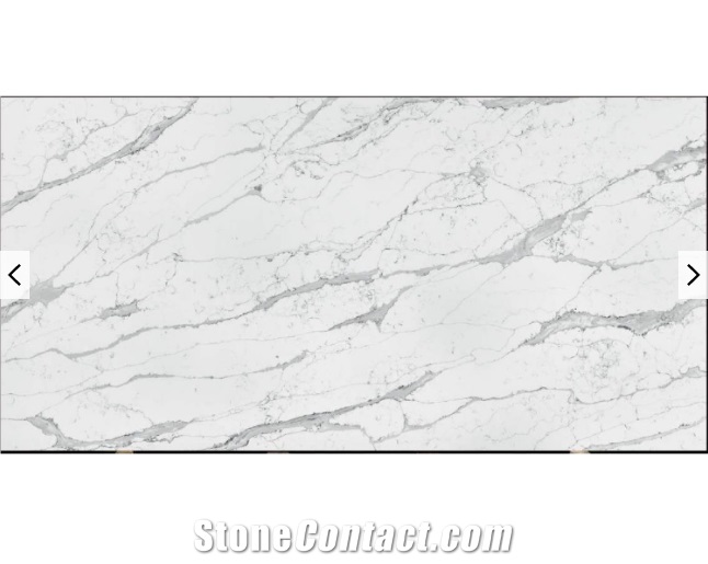 New Show Manor House Classique Calacatta White Quartz Slabs from