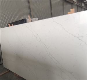 Perfect Quality Quartz Artificial Stone Cala Carrara Quartz