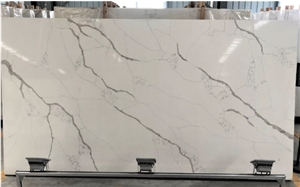 Product Price Solid Surface Calacatta Engineered Quartz Slab