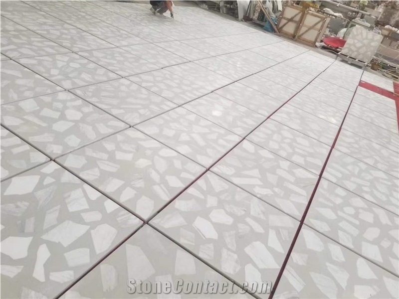 Quartz White Calacatta Flooring
