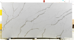 White Good Stone Calacatta Artificial Quartz Stone Slab