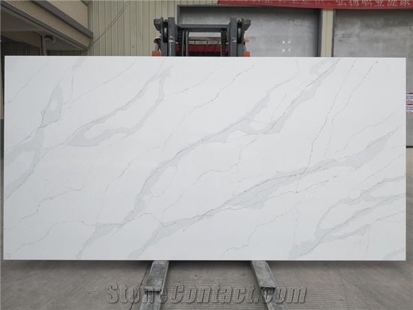 Wholesale white quartz slabs for bathroom quartz countertop