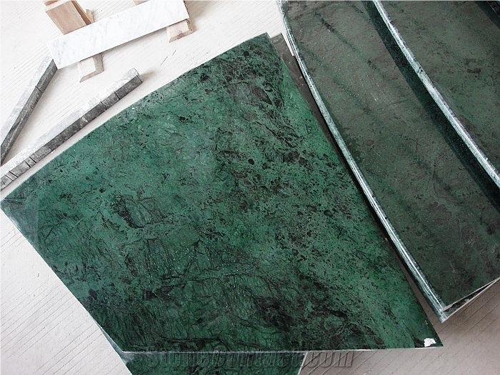 Blackish Green marble slab