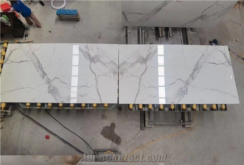 Big slab Statuario Altissimo Marble wall tiles