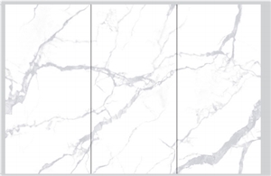 Calacatta White Porcelain Slabs Glazed Porcelain Stones
