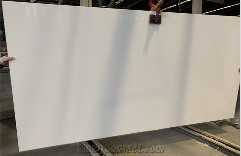 Super White Quartz Solid Surface Engineer Stone