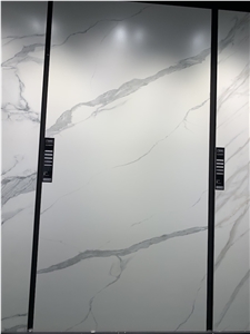 White Calacatta Porcelain Slabs Larget Format Porcelain