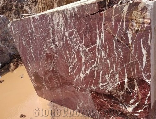 Indo Levanto Red Marble Block, India Red Marble
