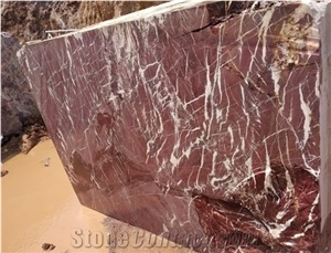 Indo Levanto Red Marble Block, India Red Marble