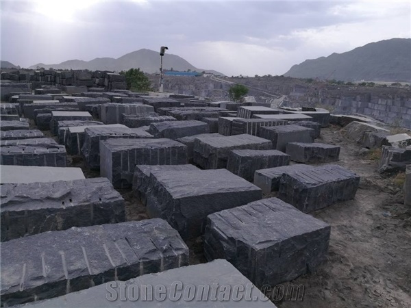 Jet Black Granite Blocks