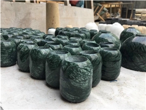 Natural Marble Flower Pot Planter Decorate Flower Pot