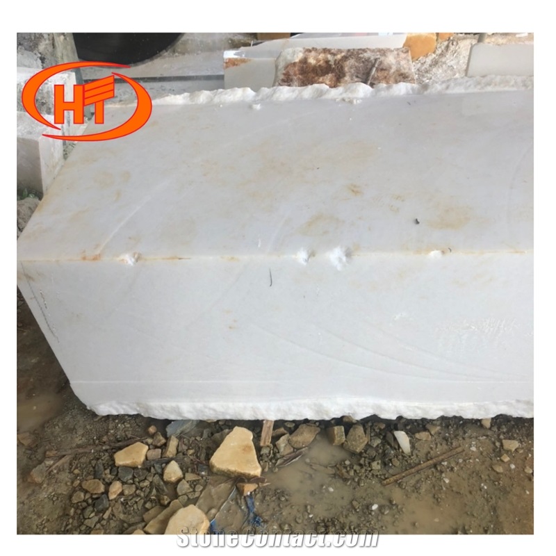Premium Quality Snow White Marble Block Stone From Vietnam