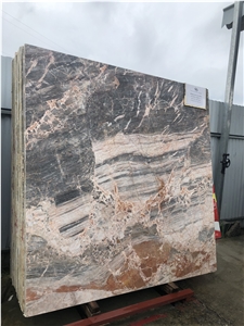 Vietnam Eagle Grey Pink Veins Marble Stone