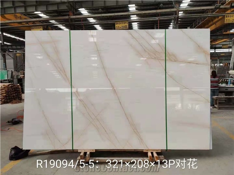 24"X24" White Jade Red Line Marble Tiles For  Home Interior