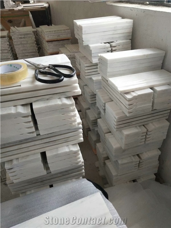 600X600mm White Royal Marble Tiles For Aisle