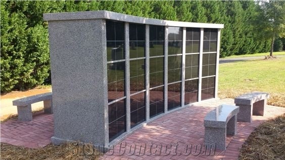 America design Granite Family Burial Crypt Cemetery Crypts 