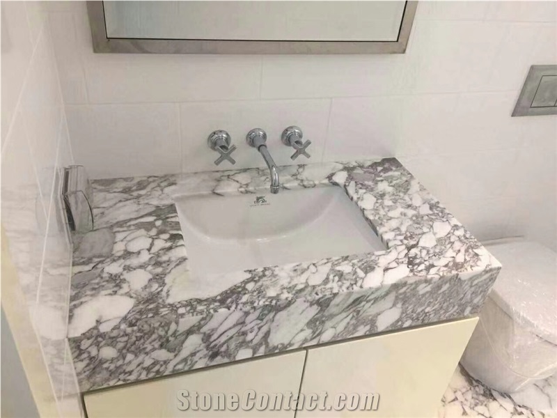 Arabescato marble vanity tops bath tops 