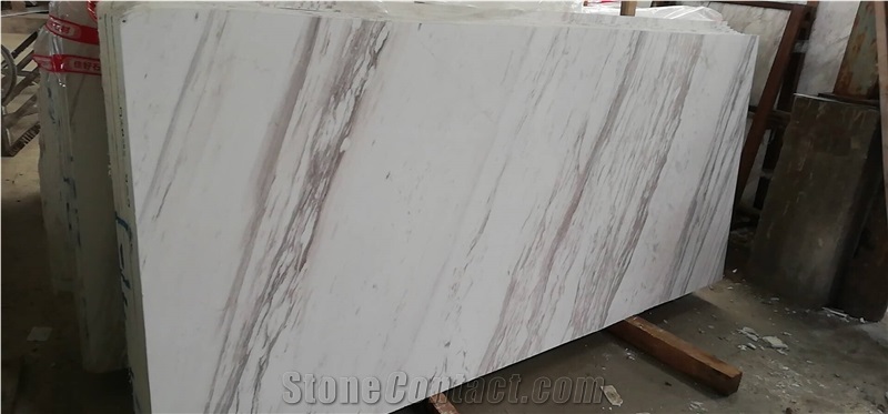 Graniti Drama Semi White Marble Slab Tile good price 