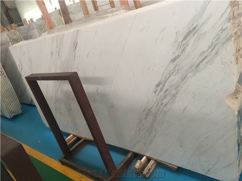 Graniti Drama Semi White Marble Slab Tile good price 