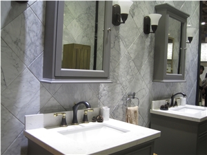 Greylac Marble Wall Floor Hotel Project Bathroom Design