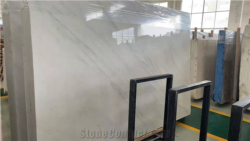 Hanzhong Snow White Marble Slab Tile Price