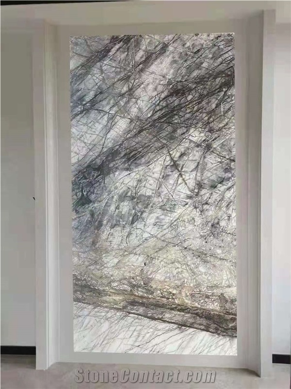 Ice Berg White Marble Tiles For Family Room Floor