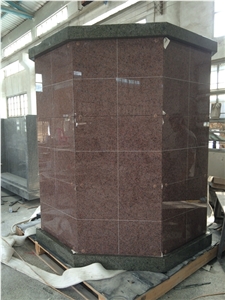 India Mahogany Granite 80 Niche Columbarium