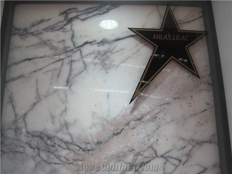 Indian Lilac White Marble Tiles Slabs Price