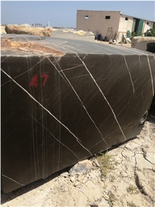 Black Aziza-Nero Gold Marble, Black St. Laurent Marble Block